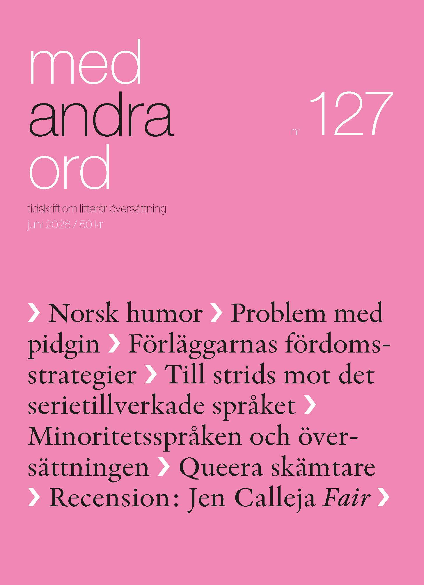 Med andra ord
